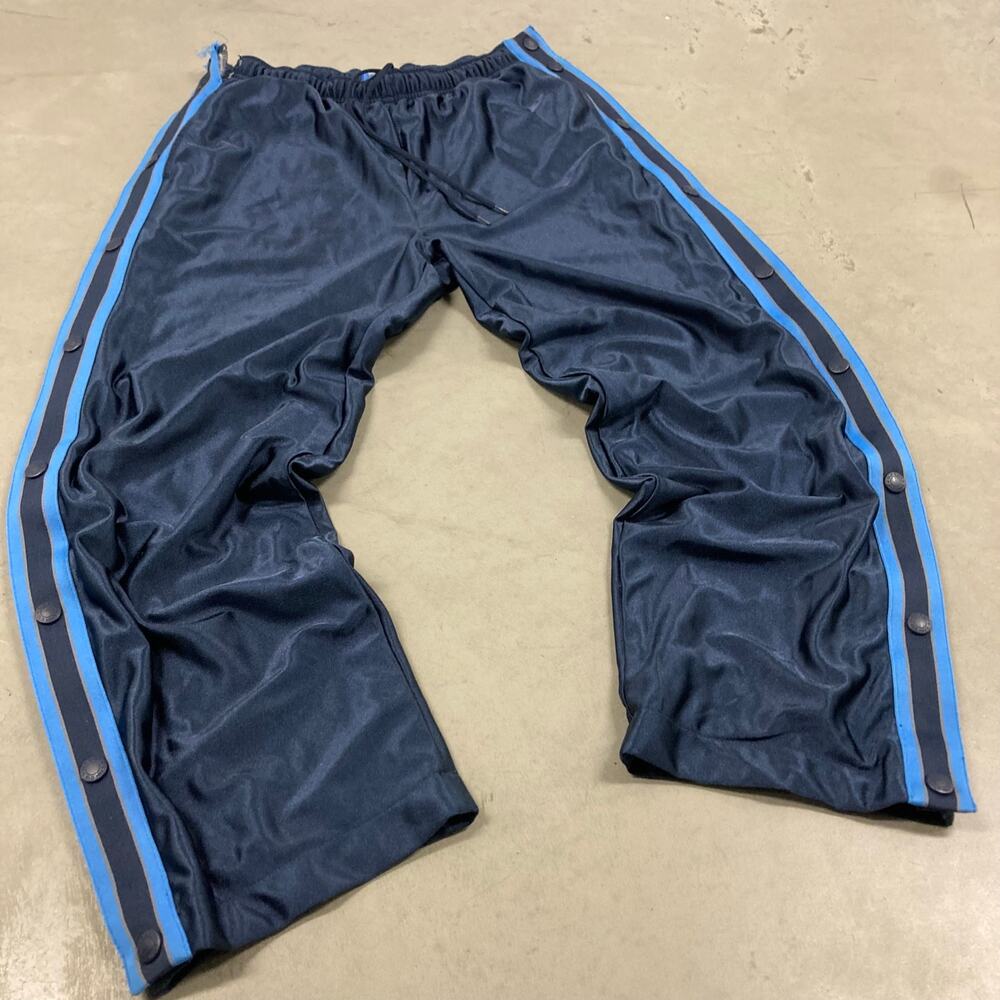 Baggy Y2K striped snap on old navy track pants 33x30